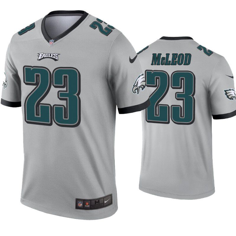 Men Philadelphia Eagles 23 Rodney McLeod Nike Grey Inverted Legend NFL Jersey